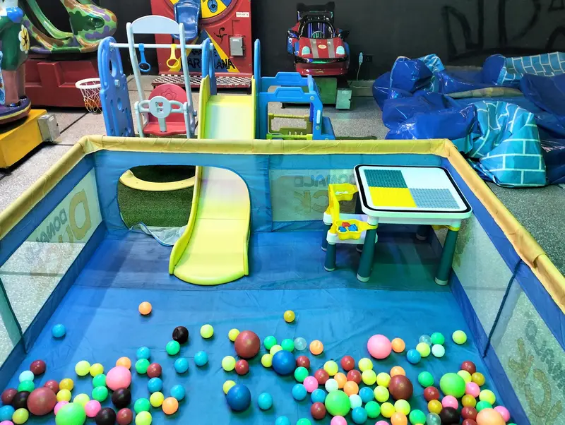 Playpen for Kids(size: 6ft x 6ft) | Soft Play Area| Slides | Kids Zone Toys in Lahore - AuctionHaulPK.com