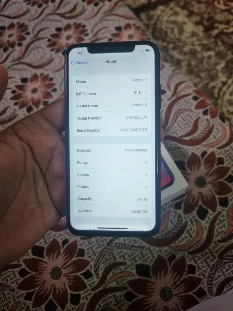 Iphone X Pta Approved With Box All Ok Mobile Phones in Karachi - AuctionHaulPK.com