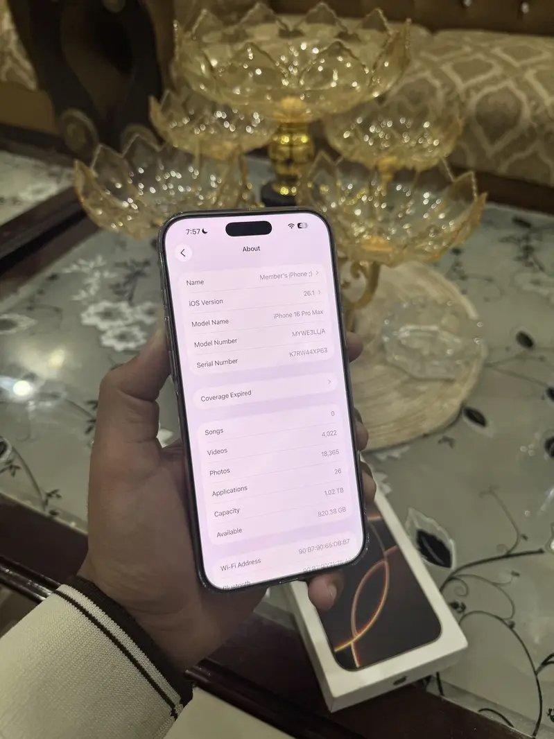 Apple Iphone 16 Pro Max 1tb | Non-pta Jv Excellent Condition Mobile Phones in Lahore - AuctionHaulPK.com
